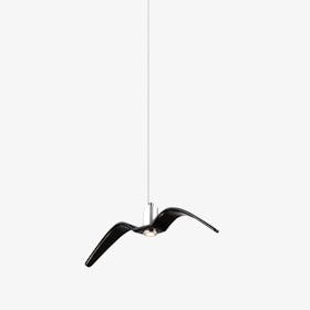 Mina Bird Pendant A - Black