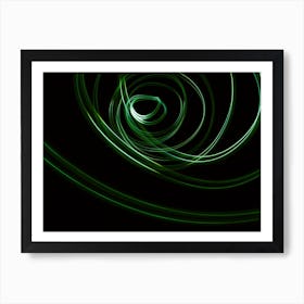 Glowing Abstract Curved Lines 10 Poster