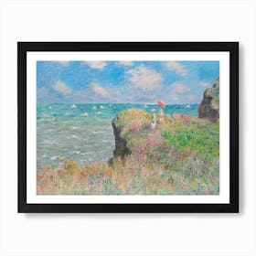 Cliff Walk At Pourville, Claude Monet Art Print