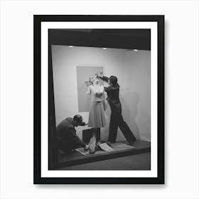 Untitled Photo, Possibly Related To Class In Window Display At The San Diego Vocational School Art Print