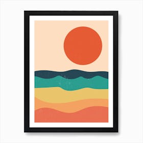 Mid Century Sun Affiche