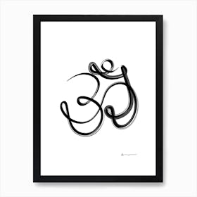 Om Continuous Art Print