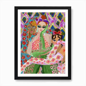 Filles Empowered affiche colorée pour salon