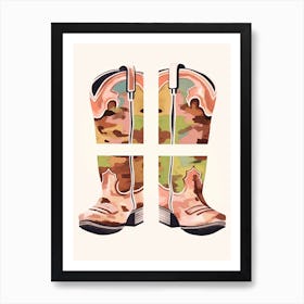 Cowboy Boots 3 Art Print