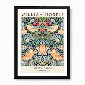 Liberty Print William Morris Strawberry Thief Pattern Affiche