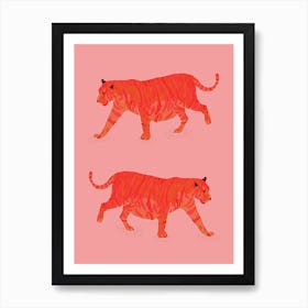 Tiger Kunstprint Illustration für Wohnzimmer