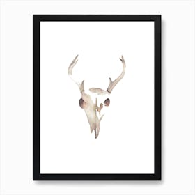 Deer Skull Art Print