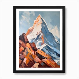 Matterhorn Switzerland  1 Mountain Painting Art Print