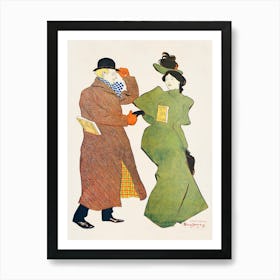 Man And Woman Shaking Hands (1895), Edward Penfield Affiche