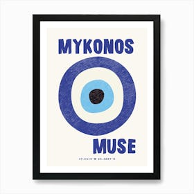 Mykonos Muse 1 Art Print