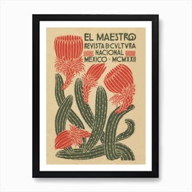 El Maestro Mexican Exhibition Poster Art Print