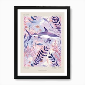 Purple Bamboo Shark Illustration 2 Poster Affiche