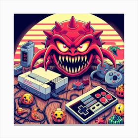 Nintendo Monster Stampe su tela
