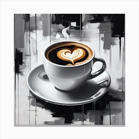 Coffee And Heart Toile
