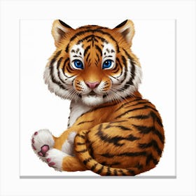 Tiger Cub 4 Leinwandbild