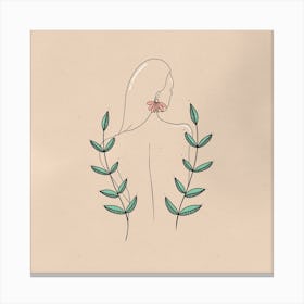 She Never Looked Back Square Canvas Print