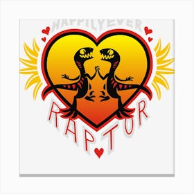 Happily Ever Raptor Canvas Print