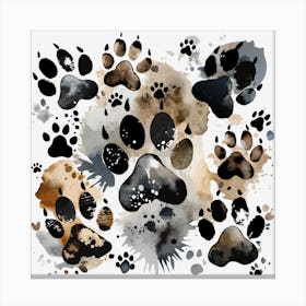 Paw Prints Leinwandbild