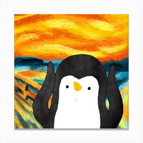 Penguin The Scream Art Series Lienzo