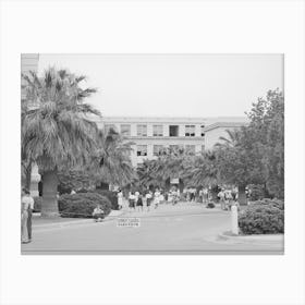 High School In Phoenix, Arizona By Russell Lee Canvas Print