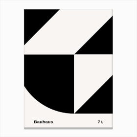 Geometric Bauhaus Poster B&W 71 Stampe su tela