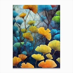 Ginkgo Leaves flora nature Canvas Print