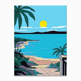 Minimal Design Style Of Negril, Jamaica 2 Lienzo
