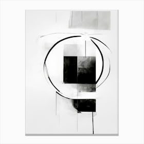 Simplicity Abstract Black And White 4 Toile