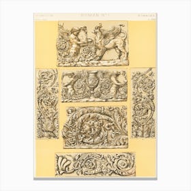 Vintage Pattern Illustration, Owen Jones                                                                                                                                                                                             Canvas Print