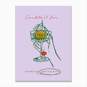 Boho Food 16 Cocktail Person Canvas Print