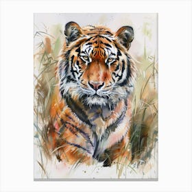 Bengal Tiger Pastel Watercolour 1 Leinwandbild