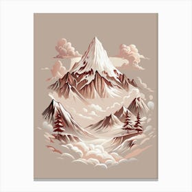 Mountains In The Clouds Stampe su tela