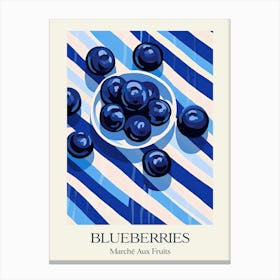 Marche Aux Fruits Blueberries Fruit Summer Illustration 1 Toile
