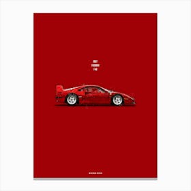 Cars in Colors, Ferrari F40 Toile