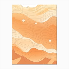 Hand Drawn Desert Line Art 3 Toile