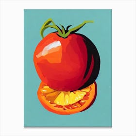 Tomato 2 Bold Graphic vegetable Canvas Print