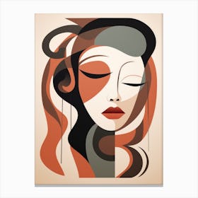 Abstract Portrait Of A Woman 7 Toile